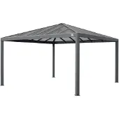 TOOLPORT Tuinpaviljoen 4x4m, Hardtop, zonder zijwanden