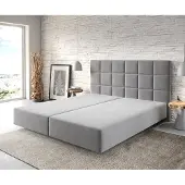 DELIFE Boxspring-frame Dream-Fine 180x200 microvezel grijs