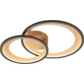 TRIO GRANADA - Plafondlamp - Zwart mat - incl. 1x SMD 29 W - Sensor dimmer
