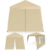 Casaria Paviljoen Capri Beige 3x3m incl 2 zijwanden UV-bescherming 50+