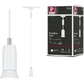 Paulmann URail hanglamp Runa, signaalwit, GU10 dimbaar, wit / opaal, Woon-/ Eetkamer, metaal, Modern