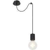 Globo Plafond hanglamp Verlichting Metaal-zwart ALU Woonkamer 1-vlam