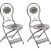 CLP Mani Set van 2 Tuinstoelen bronzen