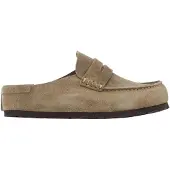 Birkenstock Instappers 'Naples' donkerbeige