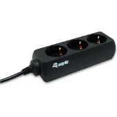 Equip 333280, stekkerdoos met 3 Schuko-stopcontacten, 1,1 meter kabel