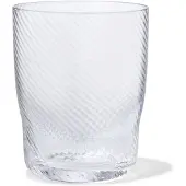 HEMA Waterglas Bergen glas twist reliëf (transparant)