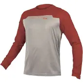 Endura Heren MT500 Burner Trui met lange mouwen Grijs/Rood