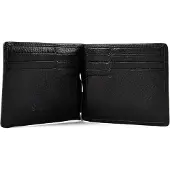 Esquire Leer geldclip kaarthoes Texas RFID Dollarclip Black zwart