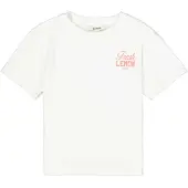 Garcia Shirt lichtblauw / citroengeel / lichtrood / wit