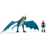 Näin Koulutat Lohikäärmeesi Pack figurines Tempête Dragon et Viking 25 cm