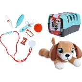 Simba dierenarts speelset met pluche hond - speelgoedset voor kinderen.
