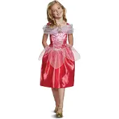 Disney Princess Aurora Classic Girl Costume Roze 7-8 Years Kinderen