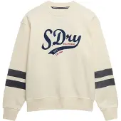 Superdry Sweatshirt 'Varsity' crème / marine / rood