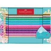 Faber-Castell kleurpotloden - Sparkle - 20 stuks - mini puntenslijper - in blik - FC-201641