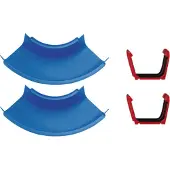 Aquaplay Big - - Gebogen secties - Set van 2 - Uitbreiding - Waterbaanaccessoires
