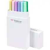 Tombow ABT Dual Brush Tekenpennen - Brushpennen - Pastel kleuren - Set van 12 stuks