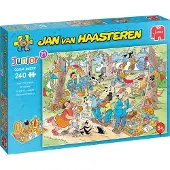 Jumbo Jan van Haasteren Junior 21 - De Vrijmarkt Puzzel (240 stukjes)