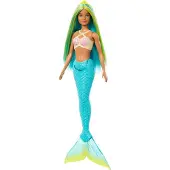Barbie Zeemeermin Met Groen Haar En Stijve Staart Pop