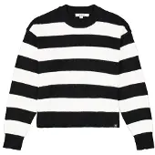 Garcia Gebreide pullover met ribboorden