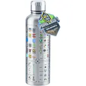 Adlibris Minecraft metalen drinkfles 500 ml – dubbelwandig RVS –