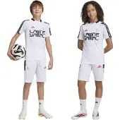 Adidas Sportbroek 'Lamine Yamal' rood / zwart / wit