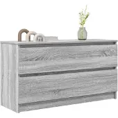 vidaXL Tv-meubel 100x35x54 cm bewerkt hout grijs sonoma eikenkleurig