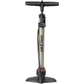 Beto Hogedrukpomp met meter met dubbele kop - staal - titanium/grijs
