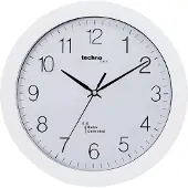 Technoline WT 8000 WHITE - Wandklok - Analoog - Rond - Kunststof Raam - Radiogestuurde tijdsaanduiding - Wit