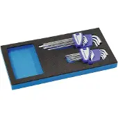 Promat /Tecwerk Gereedschapsmodule | 18-delig 1/3-module | SW 1,5-10mm,T9-T45 - 4000871245