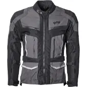 GMS Tigris waterdichte motorfietstextiljas, zwart/grijs, maat M