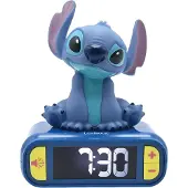 Disney Digitale wekker met 3D Stitch nachtlampje en geluidseffecten