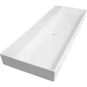 Saniclass Legend 120 wastafel zonder kraangaten 120.4x46.5x13cm keramiek wit SHOWROOMMODEL