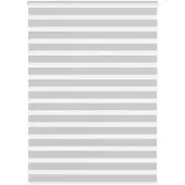 vidaXL Zebra rolgordijn 160x200 cm stofbreedte 155,9 cm lichtgrijs