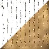 Konstsmide Lichtgordijn voor buiten - koppelbaar - Amber 2200K - 104 LED's - 1 meter