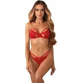 Obsessive Matildea - bh set - kant - rood