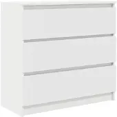vidaXL Dressoir 80x35x76 cm spaanplaat wit