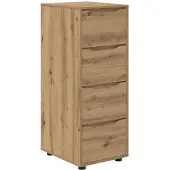 vidaXL Opbergkast 40 x 48 x 105 cm Bewerkt hout Artisan Eiken