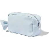 HEMA Etui 19x8x11cm puffy strik (lichtblauw)