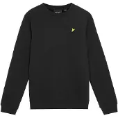 Lyle & Scott Jongens Truien & Vesten Brush Back Crew Neck Sweatshirt - Zwart - Maat 140/146