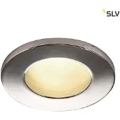 SLV Inbouwspot Dolix Out GU10 Round voor buiten chroom