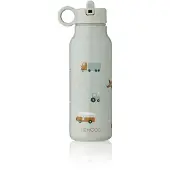 Liewood Drinkfles 'Falk' lichtblauw / oranje / wit