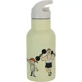 Peppi Pitkätossu Pippi Cirkus waterfles 34 cl Geel