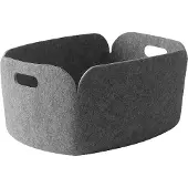 Muuto Restore Basket L - Manden Kunststof Grey - REEBAS48A09