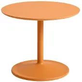 Muuto Soft Side Tafel Orange Laminate|Orange | Ø 48 H: 40 CM | Ø 18.9" H: 15.7"