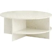 Muuto Halves salontafel Off white-terrazzo, Ø85 cm
