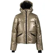 Brunotti Fiasky-Metallic Ski- en snowboardjas meisjes goud 152