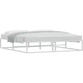 vidaXL Bedframe zonder matras 180x200 cm wit