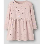 Name it Jurk 'NMFNUTTI' blauw / bruin / pastellila