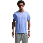 Nike Miler Breathe Trainingsshirt Blauw Zilver