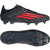 Adidas F50 Pro Gras Voetbalschoenen (FG) Zwart Rood Donkergrijs